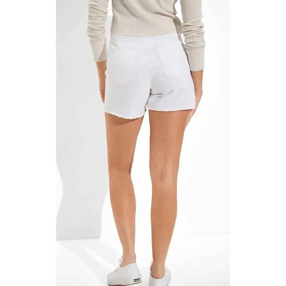 American Eagle Denim Baggy Mom Shorts White Women's 8 New
